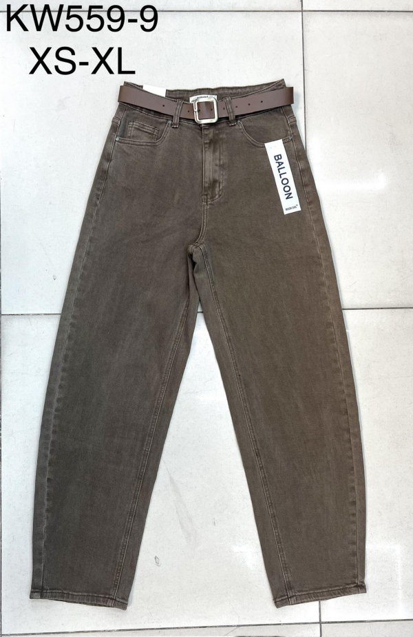 Spodnie damskie jeansy Roz XS-XL, 1 Kolor Paczka 10 szt